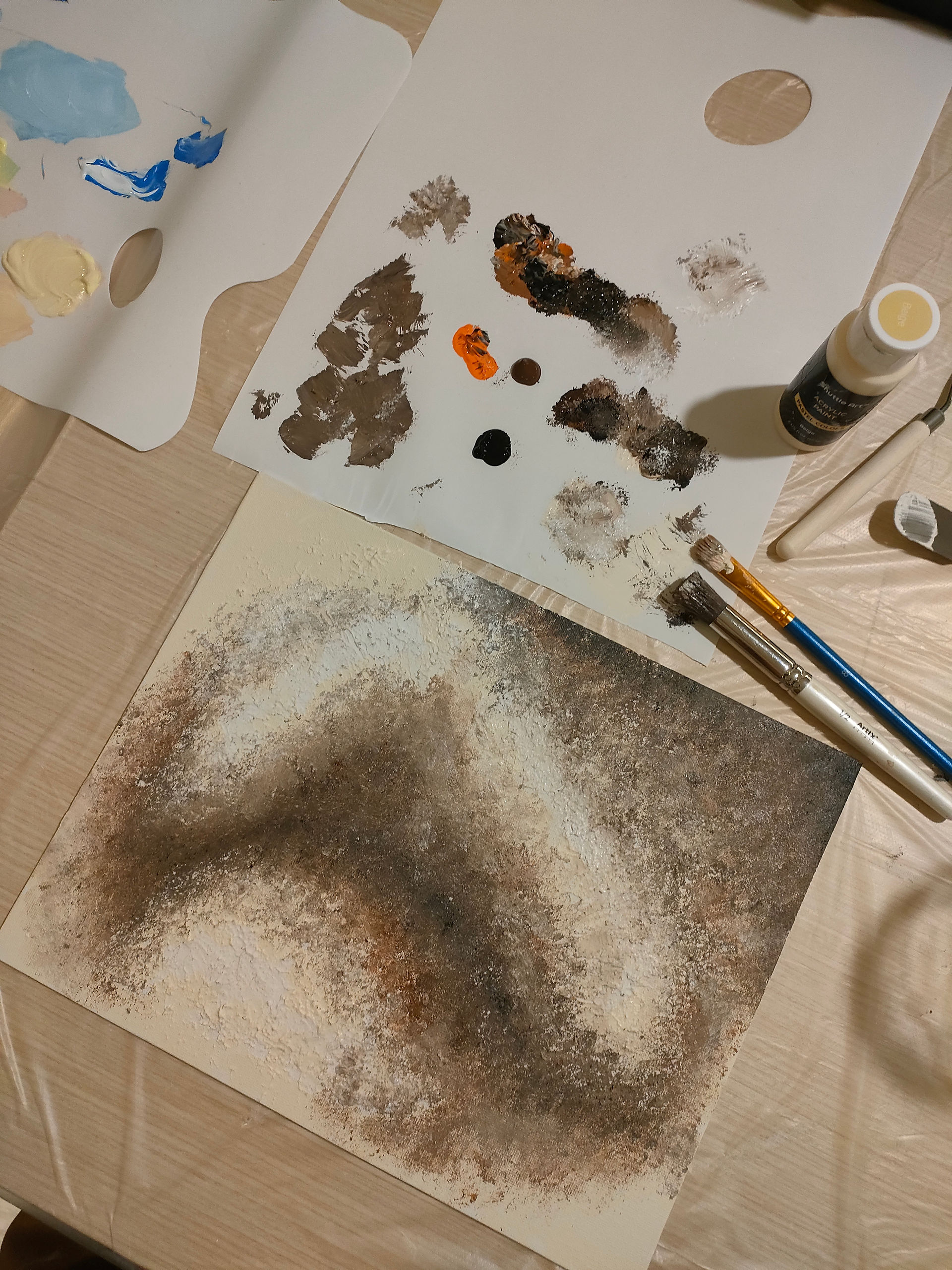 taller pintura con arena