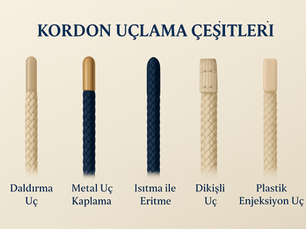 Kordon Uçlama Çeşitleri: Fonksiyonel ve Estetik Son Dokunuşlar