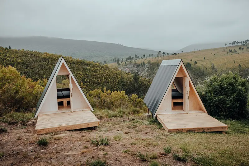 Aframe houses in MTO Trails Tsitiskamma, Bloukrans Hut