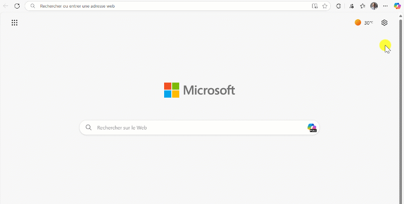 Afficher la barre des favoris dans Microsoft EDGE : 5 clics nécessaires