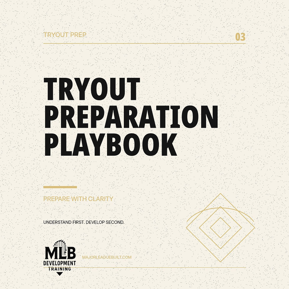 Tryout Preparation Playbook | Major League Built