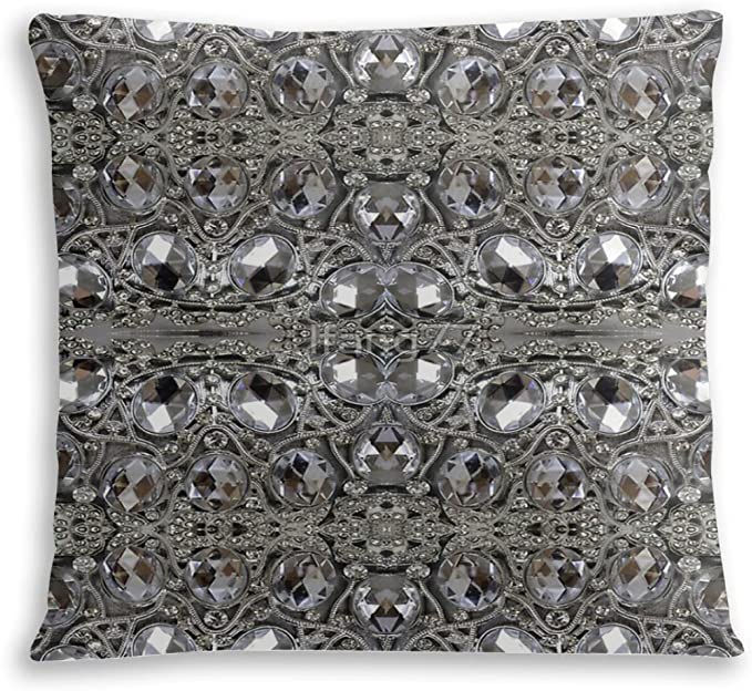 Glam Throw Pillow Case Cover 18"x18"