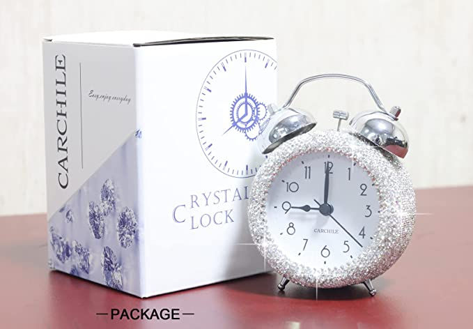 Thumbnail: CARCHILE Bling Rhinestone Alarm Clock