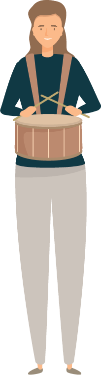 Vector Art Marching Snare student