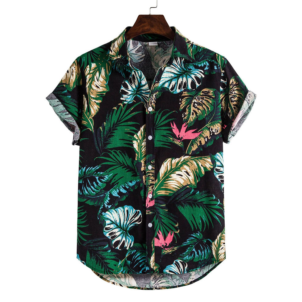 Thumbnail: New Arrivals 2022 Wholesale Button Up Shirt Men Hawaiian Shirt Printed Summer