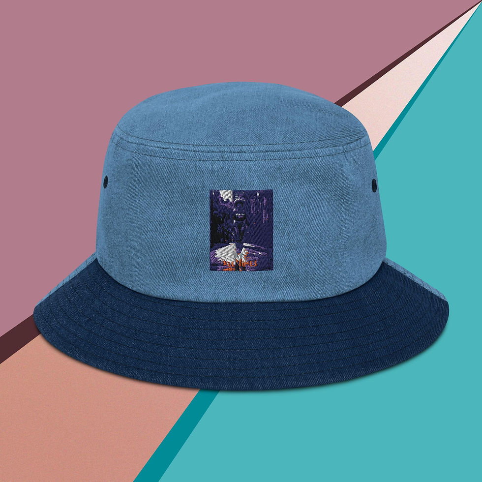 Thumbnail: Walking By Faith Denim bucket hat