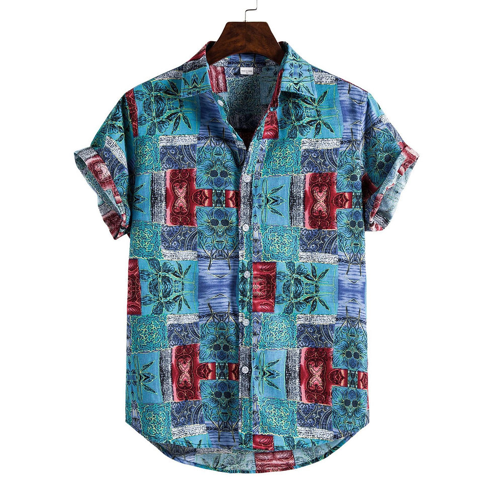 Thumbnail: New Arrivals 2022 Wholesale Button Up Shirt Men Hawaiian Shirt Printed Summer