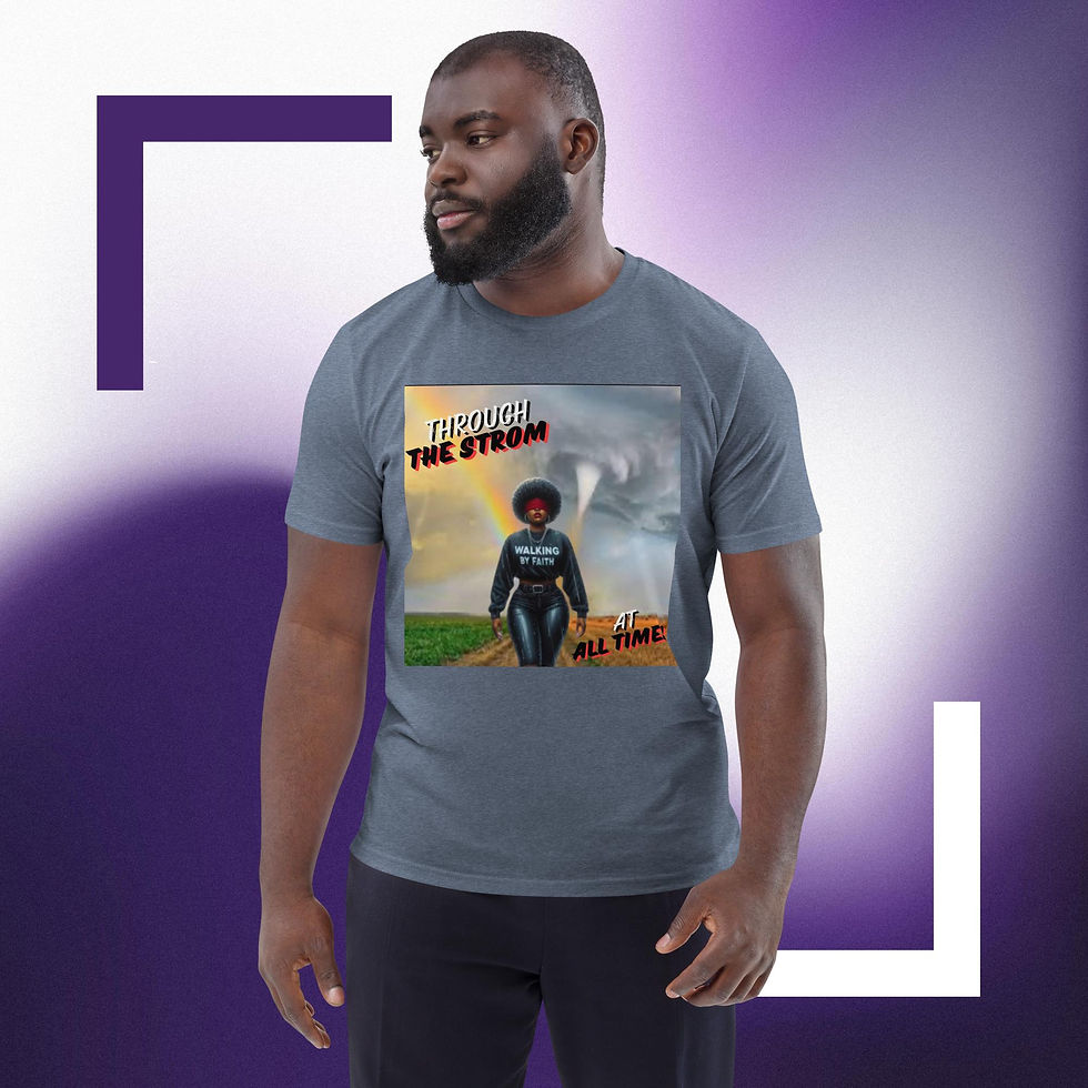 Thumbnail: Walking By Faith Unisex organic cotton t-shirt