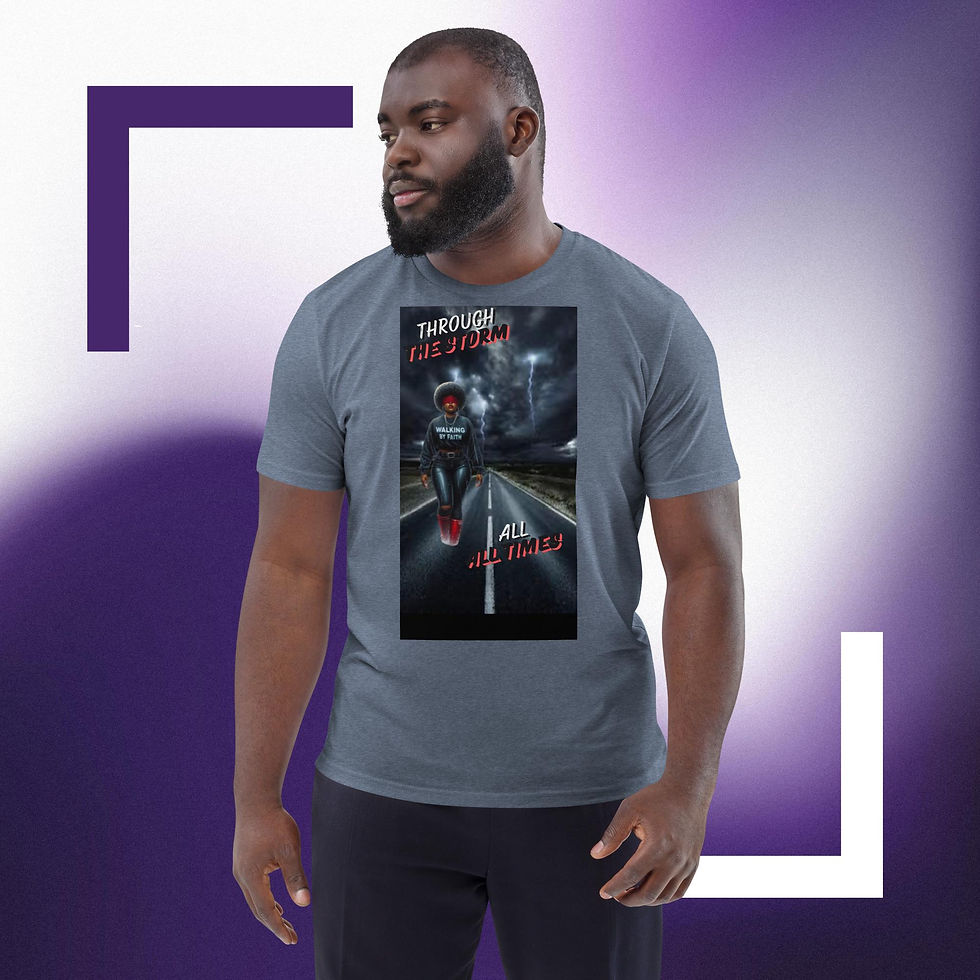 Thumbnail: Walking By Faith Unisex organic cotton t-shirt