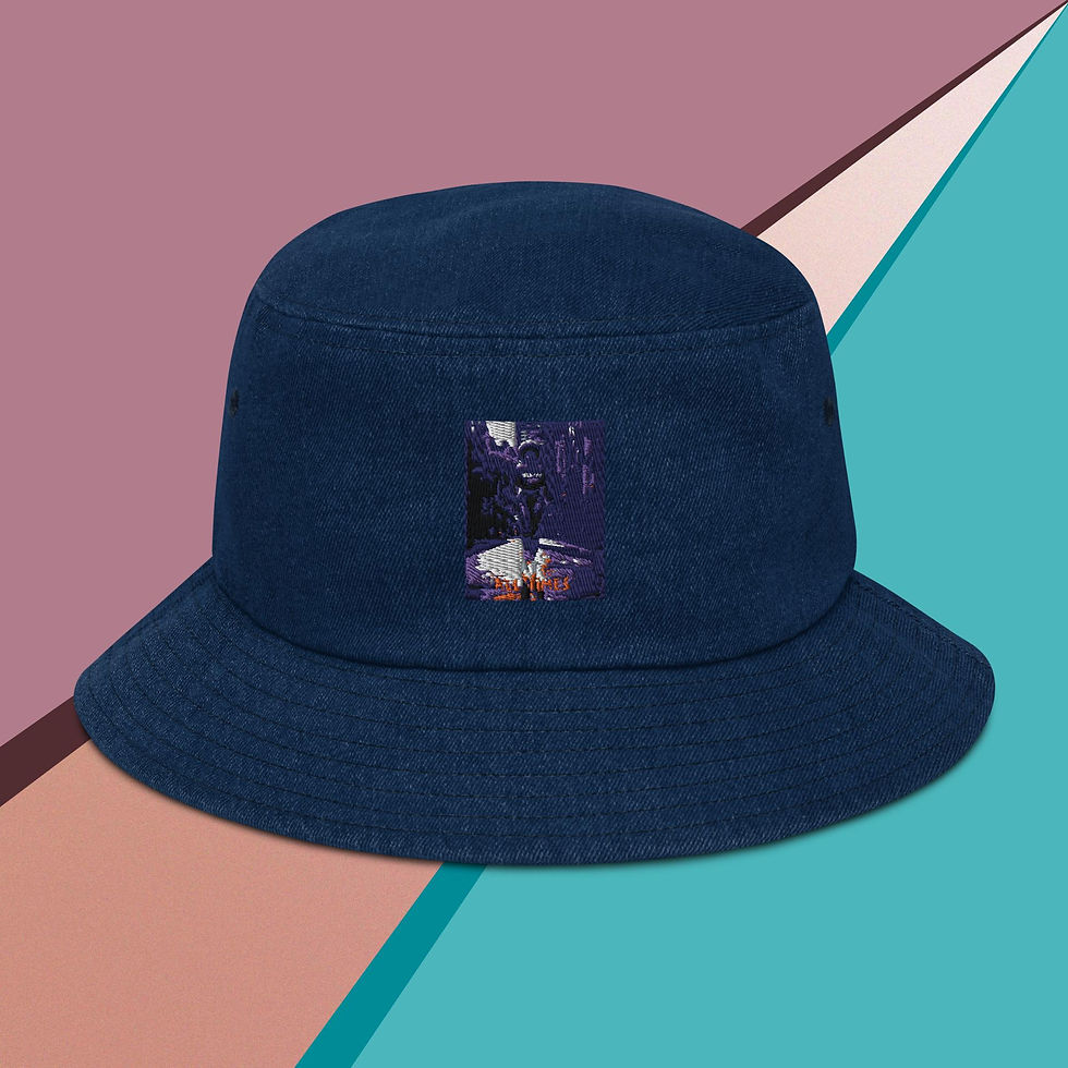 Thumbnail: Walking By Faith Denim bucket hat