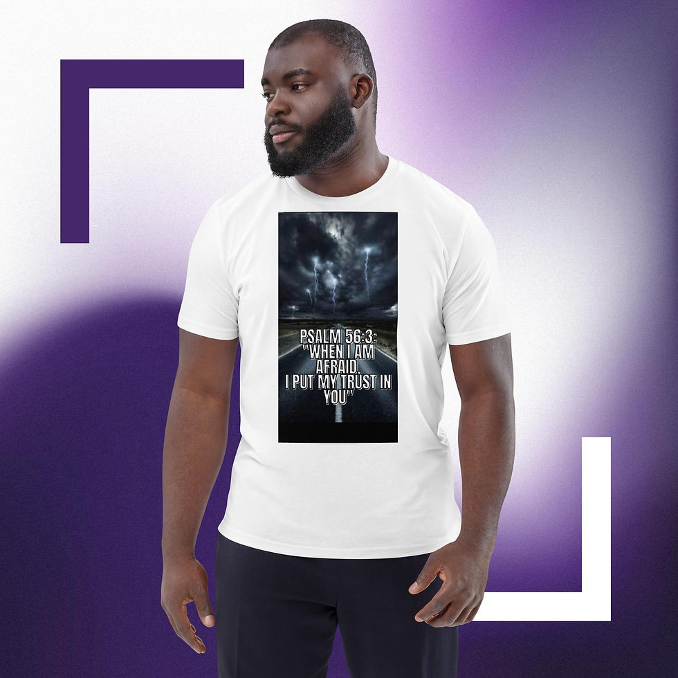 Thumbnail: Walking By Faith Unisex organic cotton t-shirt