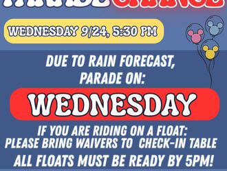 Homecoming Parade DATE CHANGE