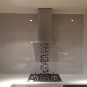 Tiled Splashback in a kitchen