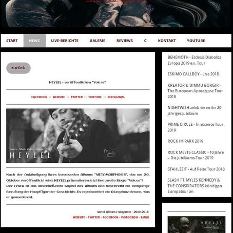 Metal Alliance Magazine video feature