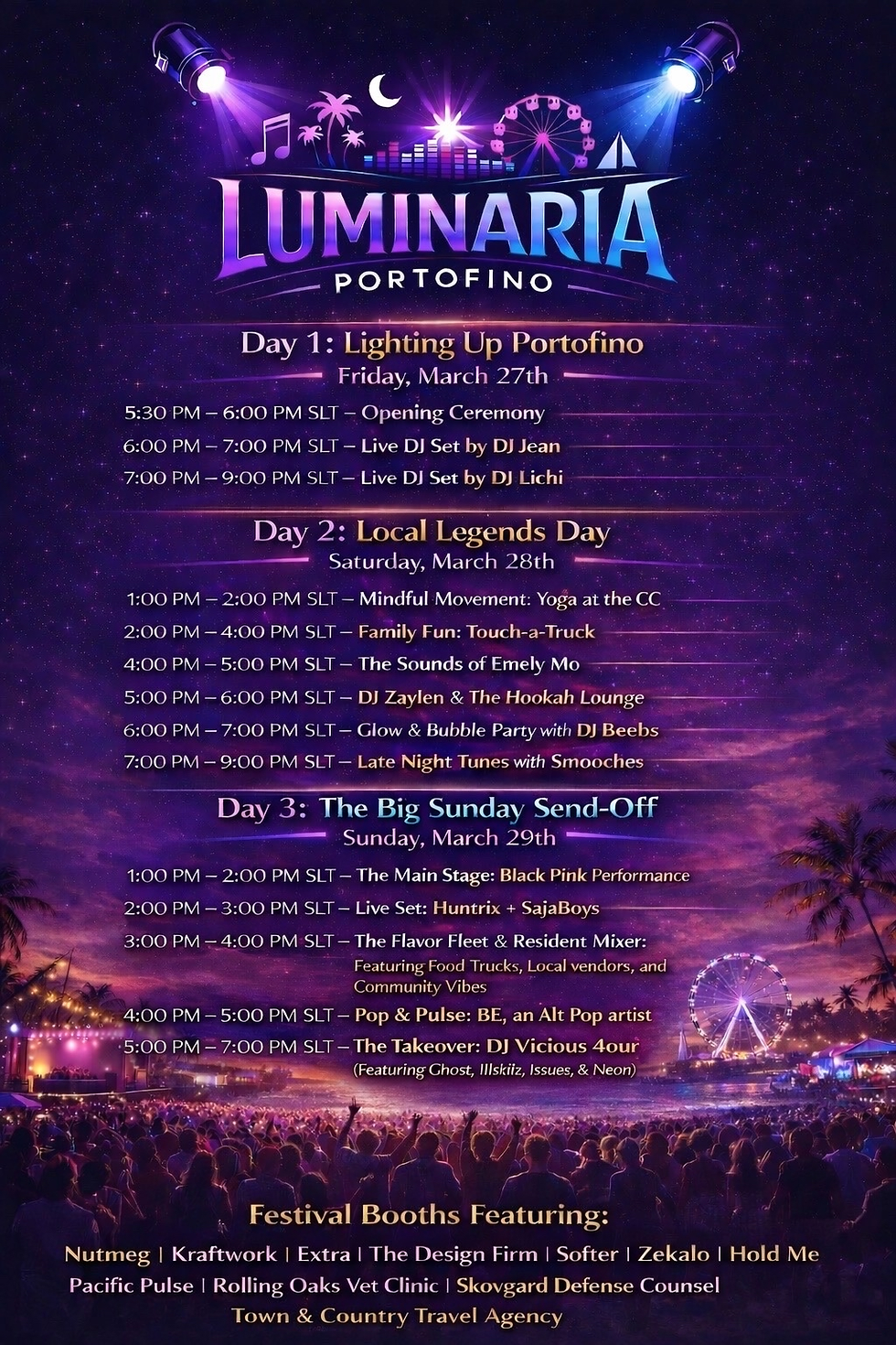 Portofino Luminaria Festival Weekend: March 27th to March 29th 