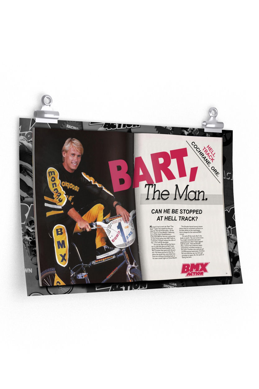 Bart "The Man" Taylor magazine spread