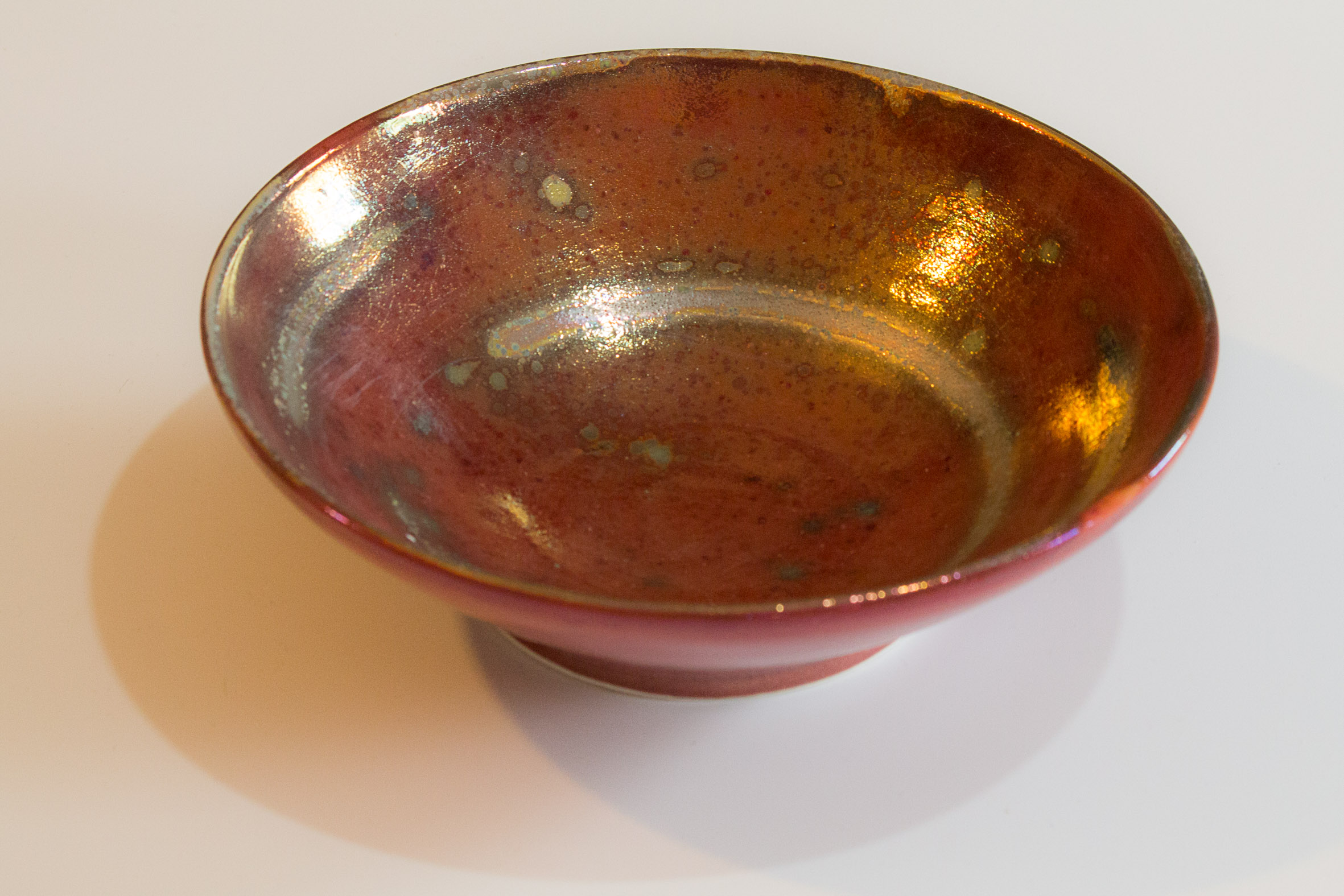 Red and gold bowl