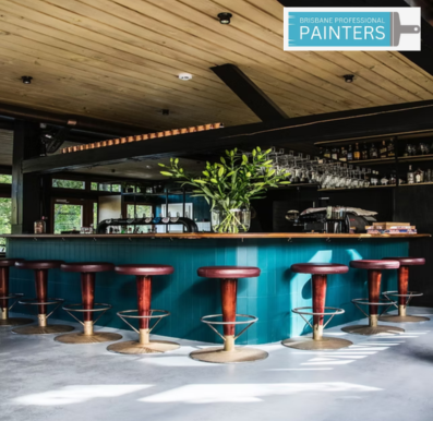  Commercial painting for a modern café interior