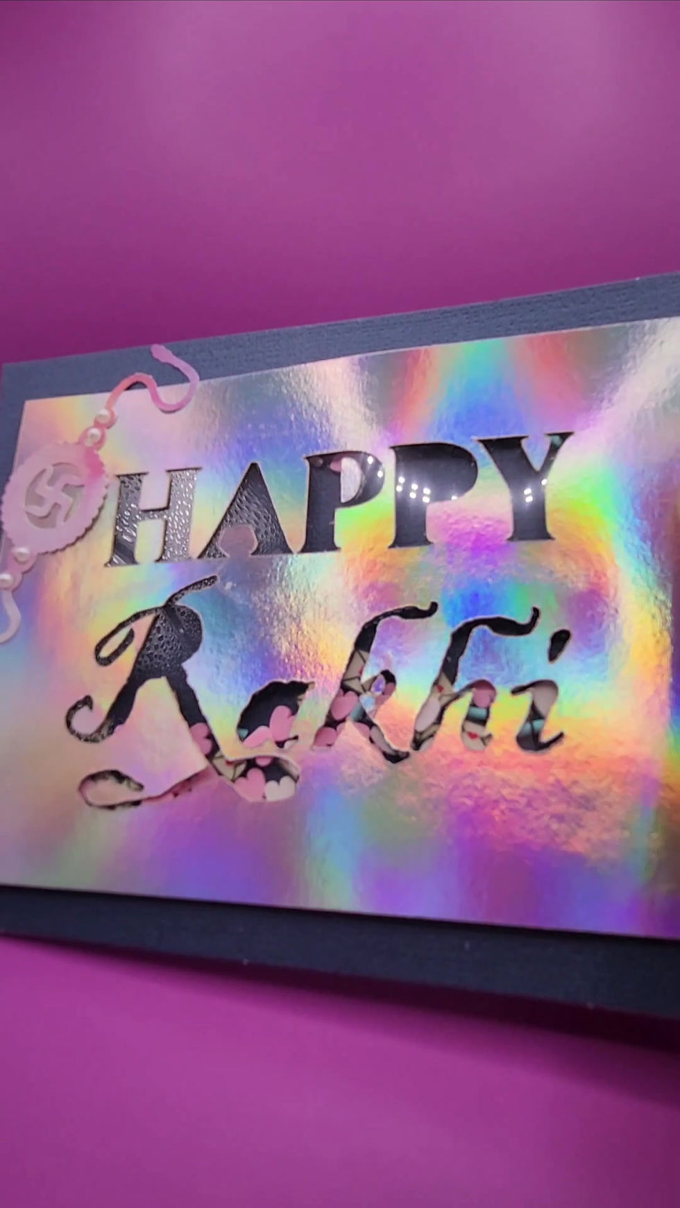 Thumbnail: Handmade Rakshabandhan Greeting Card - Happy Rakhi