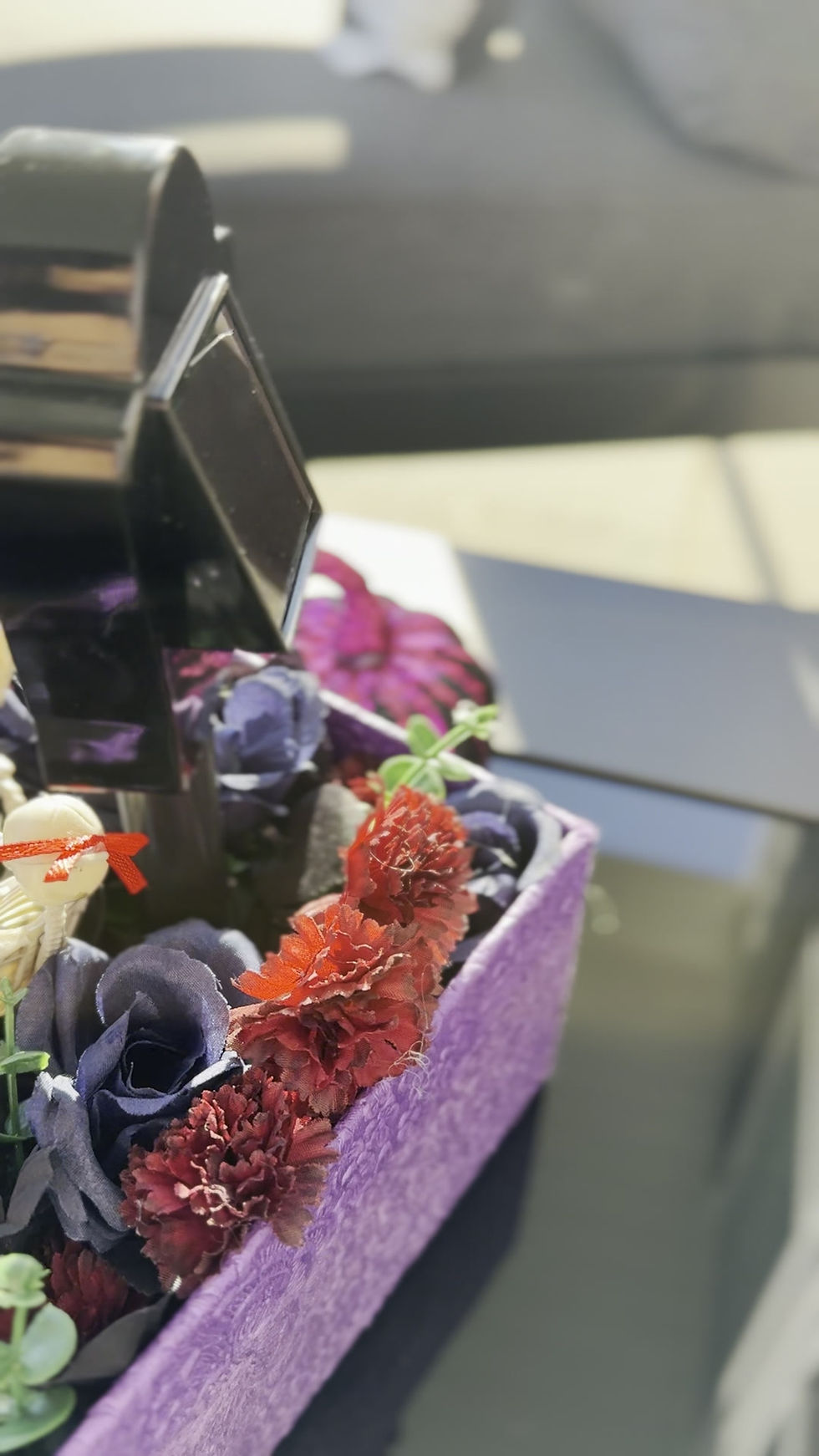Thumbnail: Handmade Halloween Solar Decor | Skeleton Couple Graveyard Spooky Gift