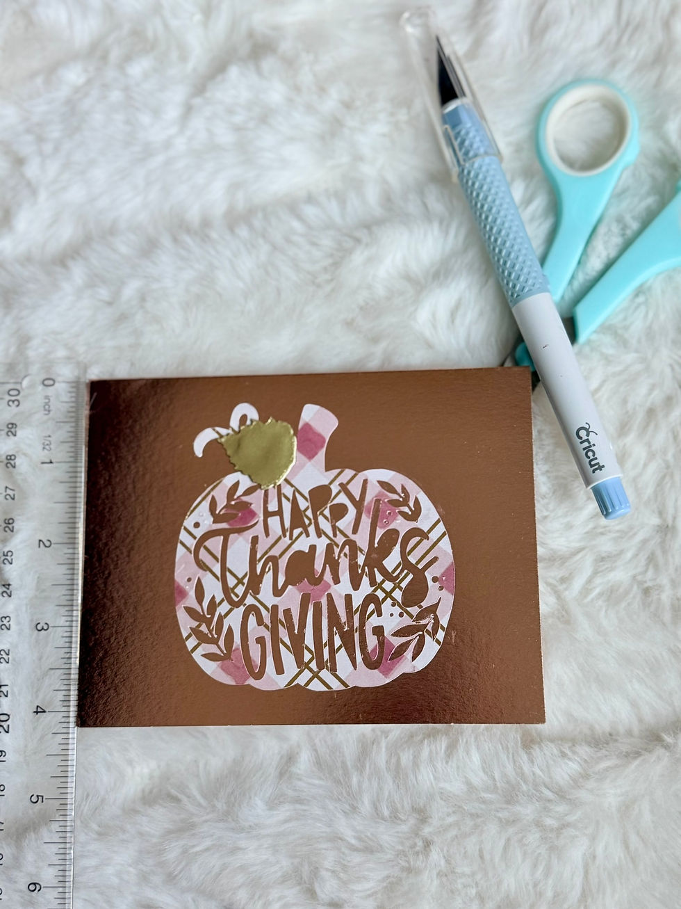 Thumbnail: Happy Thanksgiving Handmade Thanksgiving Card | Blank Inside