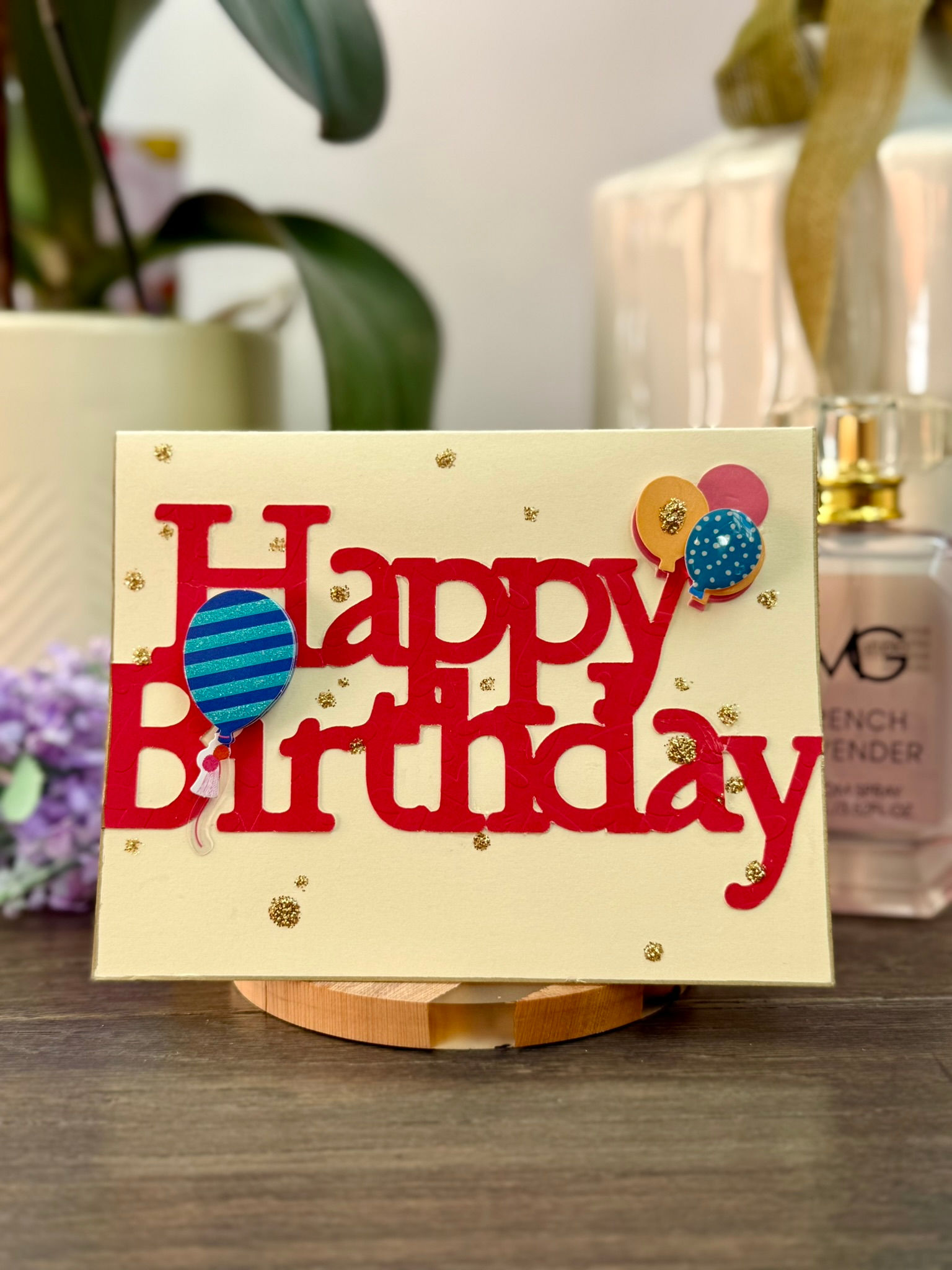 Handmade Birthday Card | 3D “Happy Birthday” Unique Greeting Card & Gift