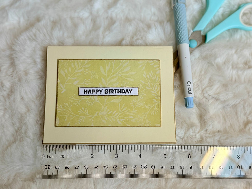 Thumbnail: Floral Embossed Layer - 3D Happy Birthday Birthday Card