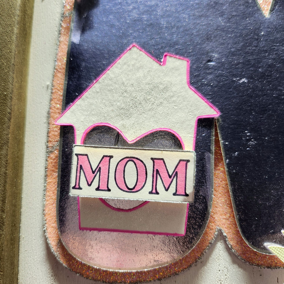 Thumbnail: Handmade Floral Framed Canvas for Mom - Perfect for Unique Mother's Day Gifting