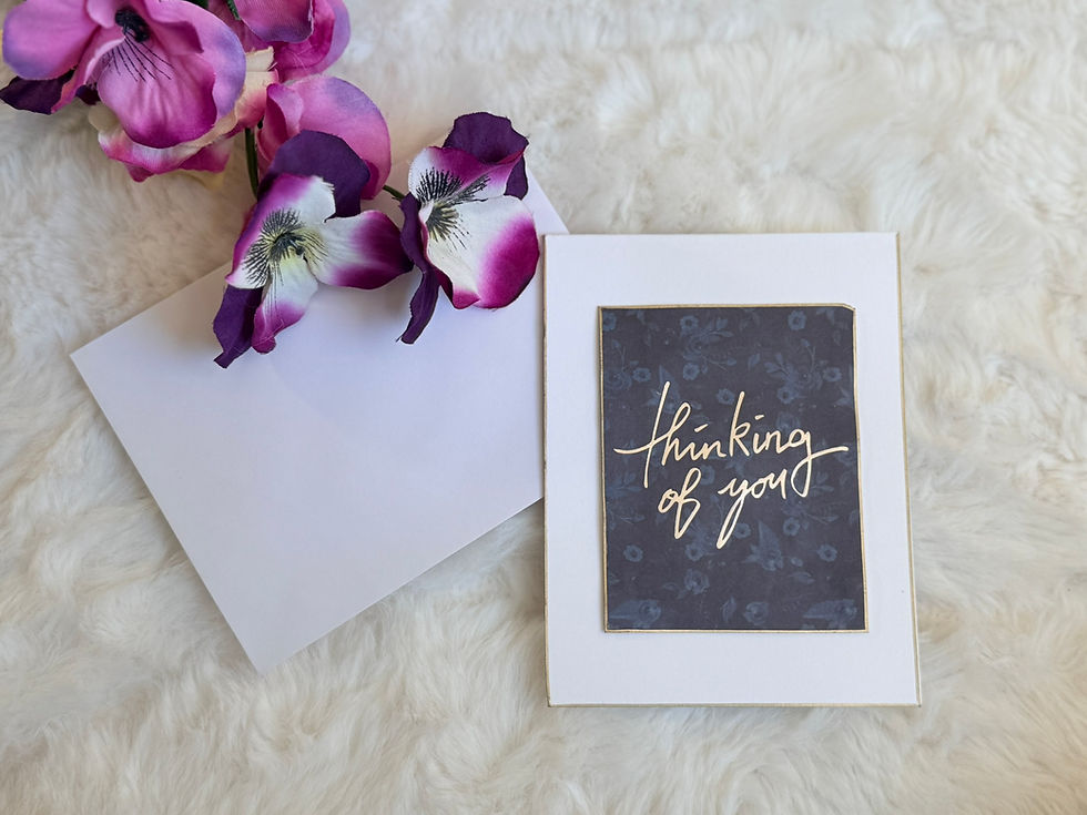 Thumbnail: Thinking of You Just Because Card | Handmade Modern Encouragement Card