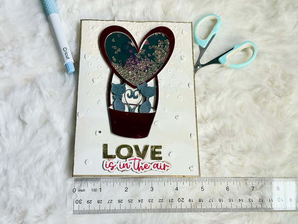 Thumbnail: Handmade Valentine’s Day Shaker Card • Cute Couples Valentine Card 3D Love Card