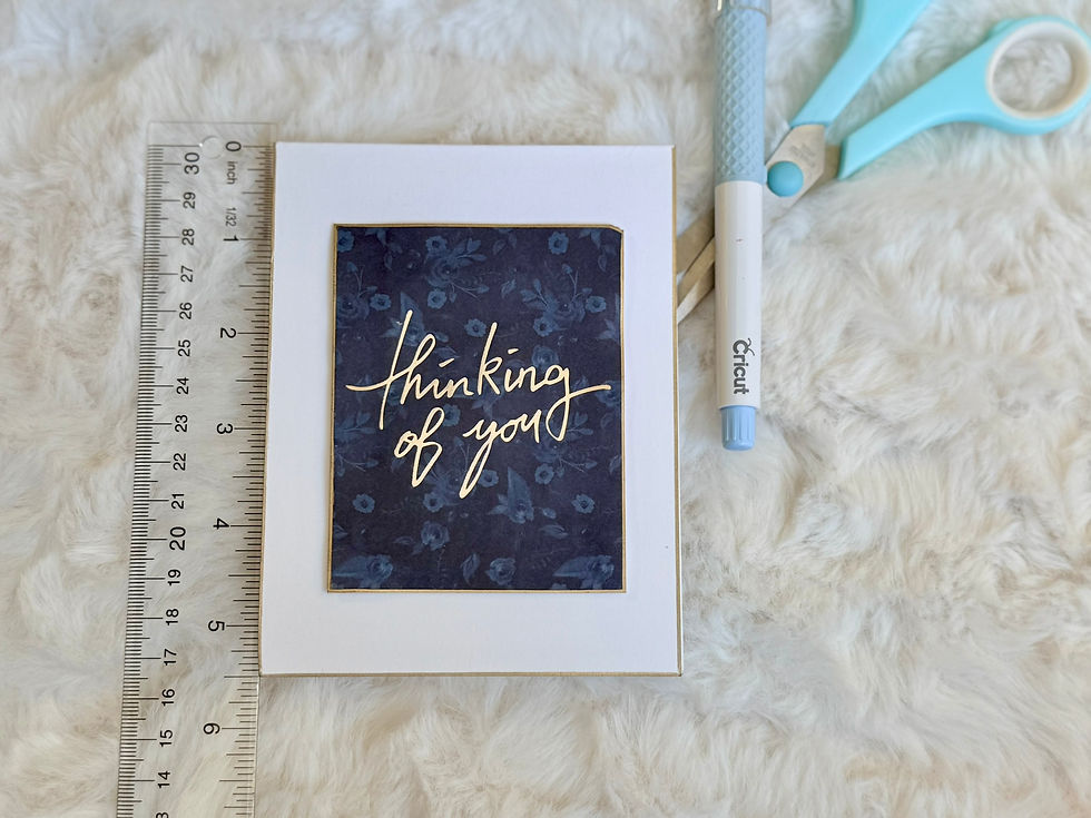 Thumbnail: Thinking of You Just Because Card | Handmade Modern Encouragement Card