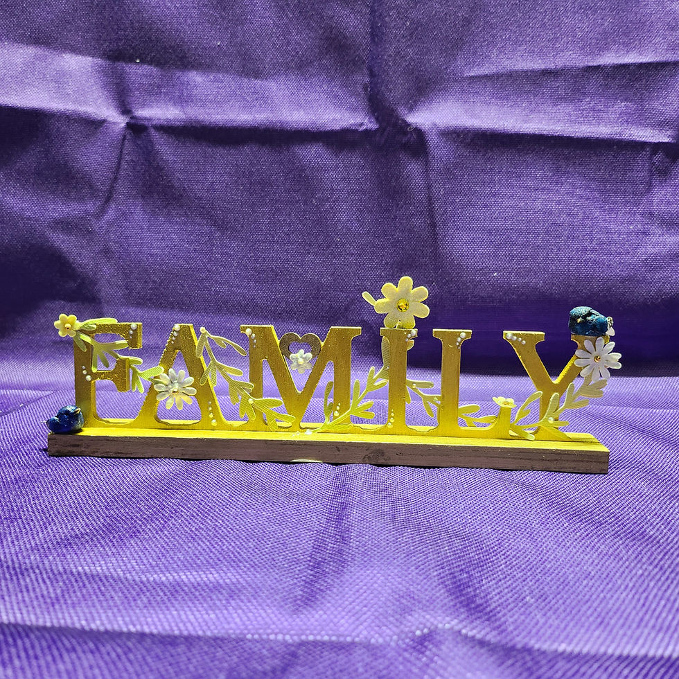 Thumbnail: Handmade Spring Floral FAMILY Art - Perfect for Unique Gifting