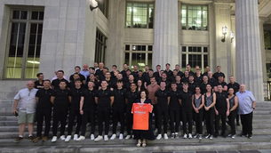Celebrating Success in Miami with Armagh GAA🧡🤍