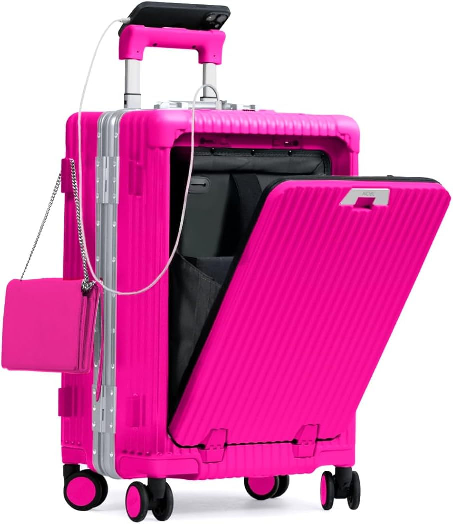 Thumbnail: Nobl Travel Carry On Luggage, Noble Zipperless Aluminum Frame PC Hard Shell Sui
