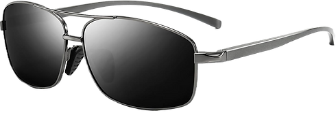 SUNGAIT Ultra Lightweight Rectangular Polarized Sunglasses Men UV400 Protection