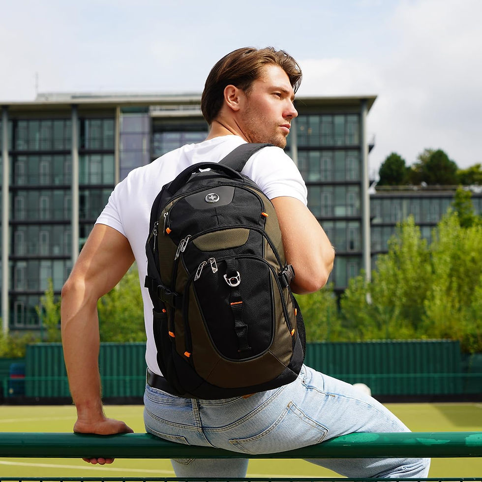 Thumbnail: Swissdigital Design Business Laptop Backpack with Smart USB Charging Port, Trav