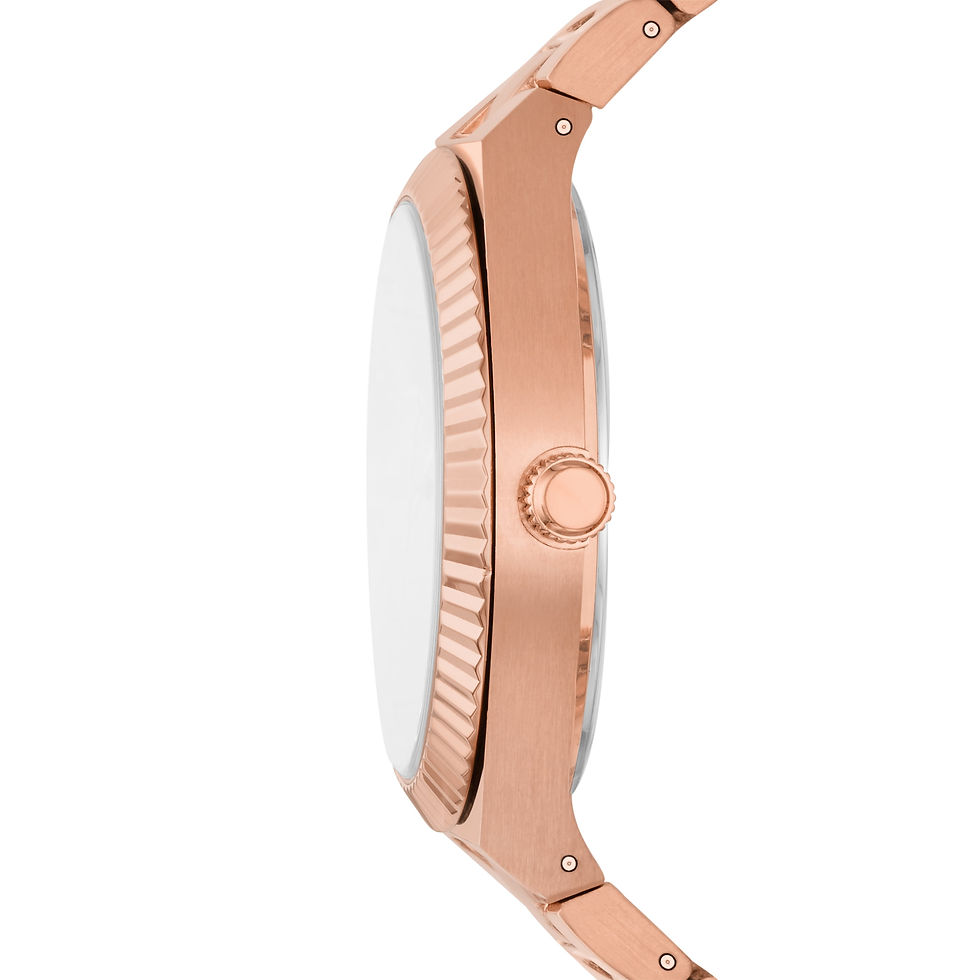 Thumbnail: Fossil Women's Scarlette Three-Hand Date Rose Gold-Tone Stainless Steel Watch