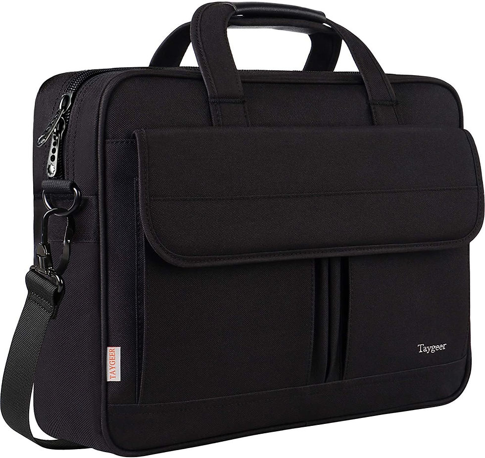 Thumbnail: Taygeer Laptop Bag 15.6 Inch, Business Briefcase Gifts for Men Women, Water Res