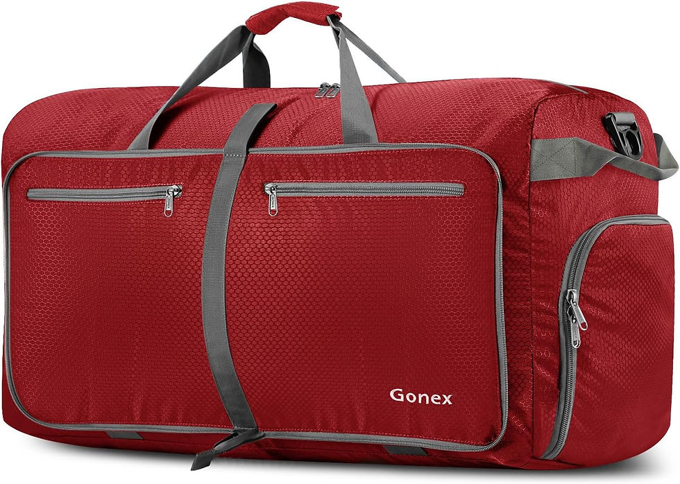 Thumbnail: Gonex 40L 60L 80L 100L 150L Large Foldable Travel Duffle Bag with Shoes Compart