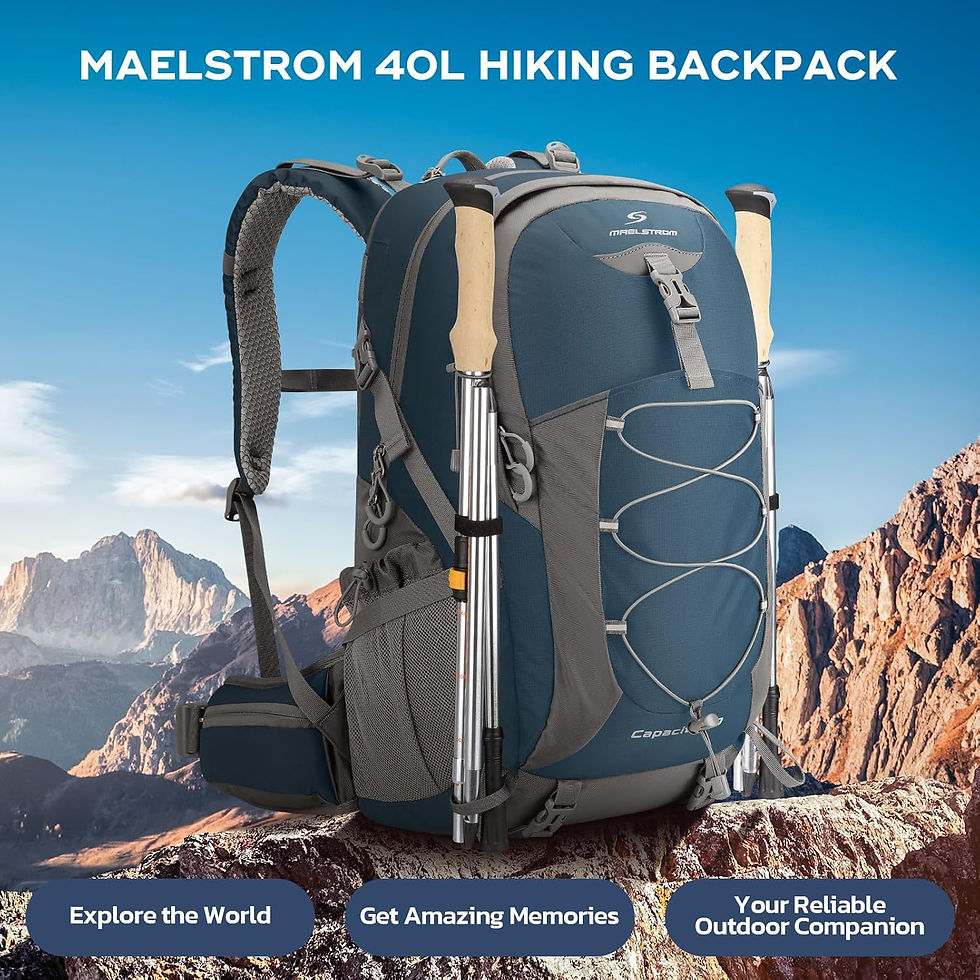 Thumbnail: Maelstrom Hiking Backpack,Camping Backpack,40L Waterproof Hiking Daypack with R