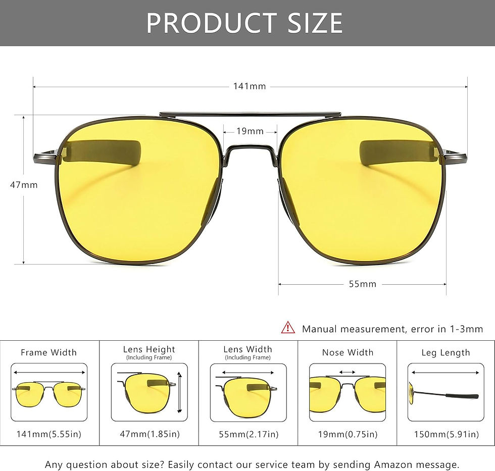 Thumbnail: SUNGAIT Men's Military Style Polarized Pilot Aviator Sunglasses Bayonet Temples