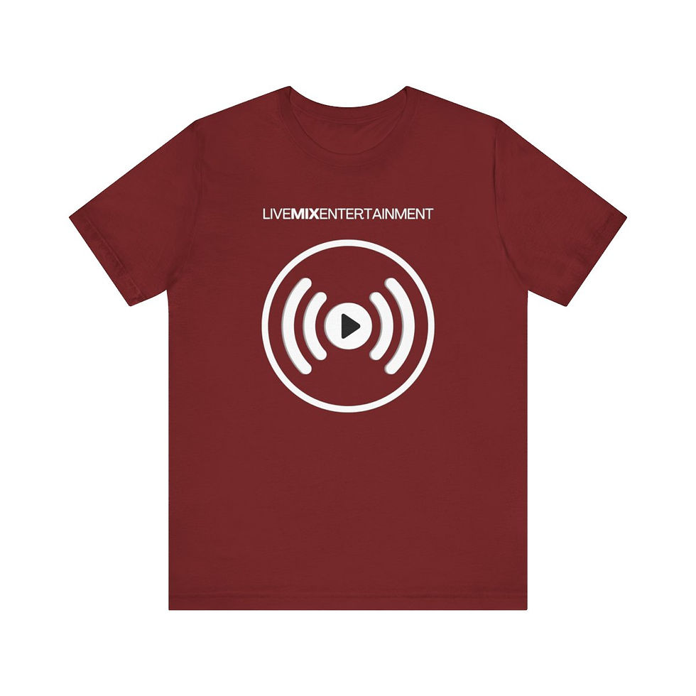 Thumbnail: Live Mix Logo - Unisex Jersey Short Sleeve Tee