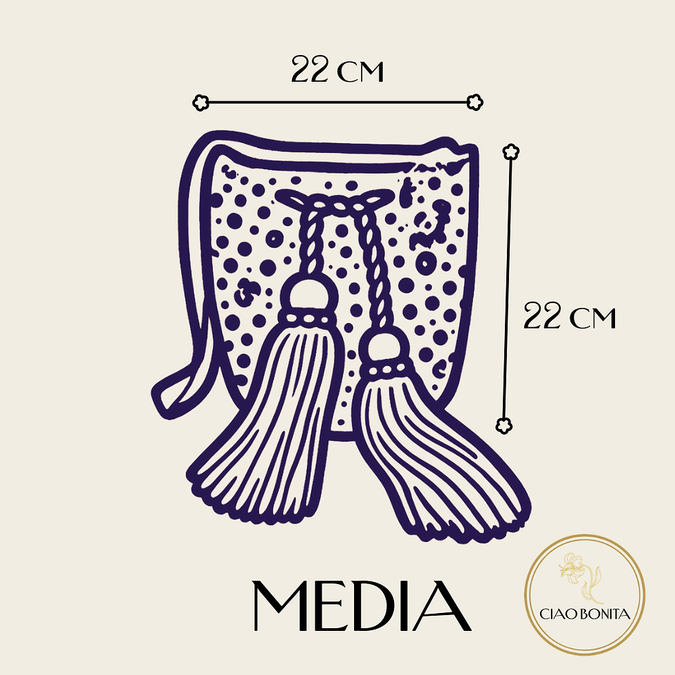 Miniatura: Borsa Wayúu in perline media