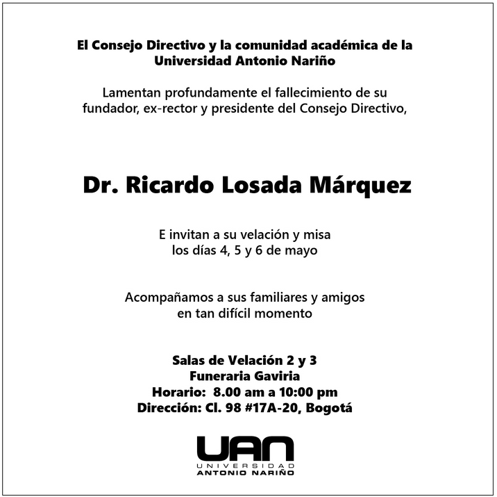 Condolencias