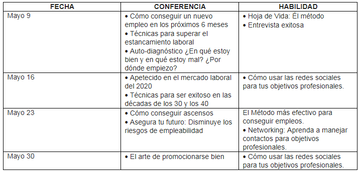 CONSTRUYE TU FUTURO LABORAL EN MAYO