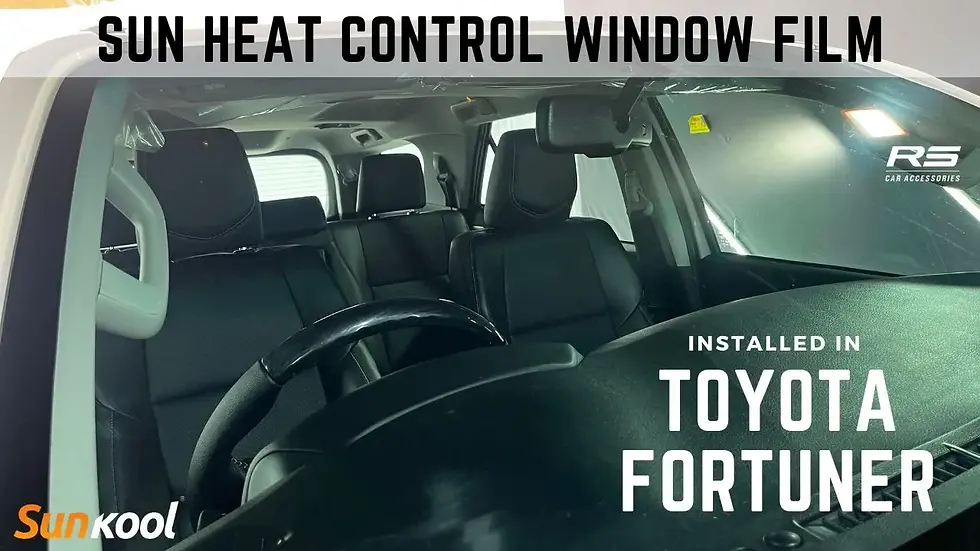 Sunkool Clear Heat Control Glazing on Toyota Fortuner