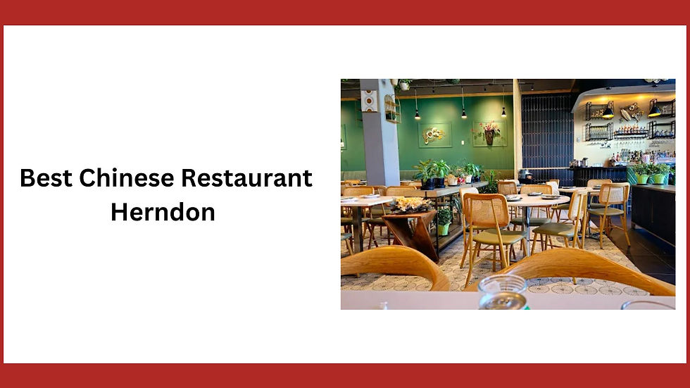 Best Chinese Restaurant Herndon