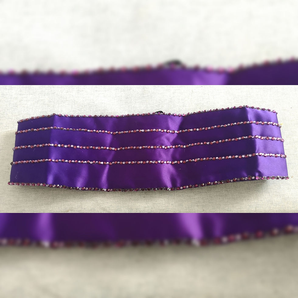 Thumbnail: Rhinestoned Vintage Cummerbund