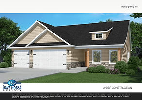 The Mahogany III - Dave Hobba Builder - Alexander's Place - 4 Bedrooms, 3 baths, and 3 Car Garage