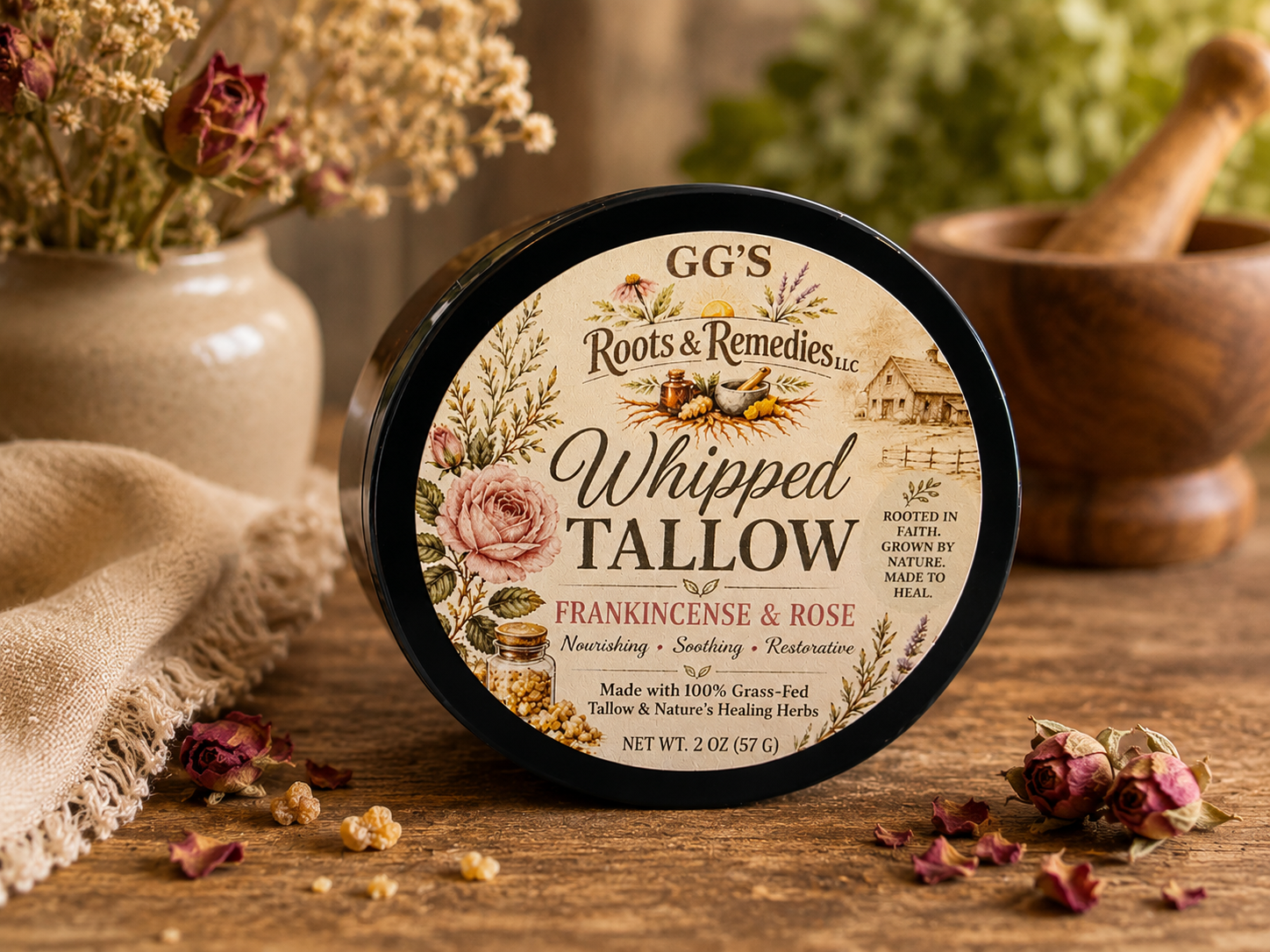 Frankincense & Rose Whipped Tallow